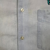 Vintage 1994 Flintstones Denim Shirt Mens XL Blue Light Wash Cartoon Button Up