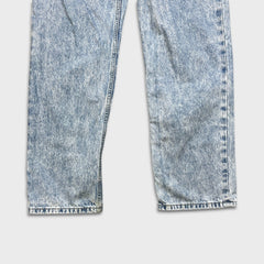 Levi's Low Pro Straight Jeans Womens 30x30 Blue Acid Wash Relax Mid Rise Denim Pants