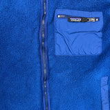 Vintage 90s Patagonia Synchilla Fleece Mens Medium Blue USA Full Zip Jacket