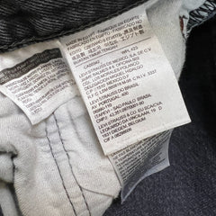 Levi's 501 Jeans Mens 34x30 Black Original Straight Leg Dark Wash Denim Pants