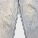 Vintage 90s Levi's 535 Jeans Mens 28x34 Blue Euro Fit Light Wash Wide Leg Baggy Denim Pants