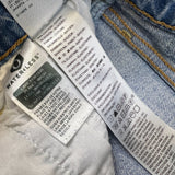 Levi's Ribcage Straight Ankle Jeans Womens 26x27 Blue High Rise Distressed Denim