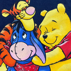 Vintage Y2K Disney Winnie The Pooh T Shirt Mens Large Blue Winnie & Friends Tee