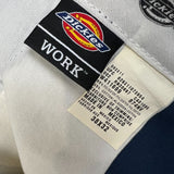 Dickies Pants Mens 38x32 Blue Loose Fit Workwear Baggy Casual Chino Trousers