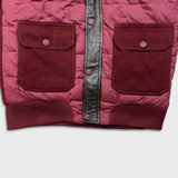 Tommy Hilfiger Jacket Mens Medium Red Full Zip Outdoor Down Heavy Bomber Coat