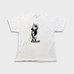 Vintage 90s Pope John Paul II T Shirt Mens Small White Screen Stars Catholic Tee