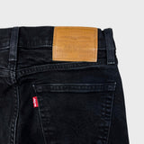 Levi's 514 Jeans Mens 28x30 Black Slim Straight Faded Dark Wash Stretch Denim Pants