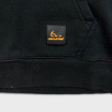 Realtree Boston Traders Hoodie Mens Small Black Camo Lined Full Zip Sweater