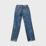 Vintage 90s Levi's 619 Jeans Mens 32x34 Orange Tab Medium Wash Slim Straight