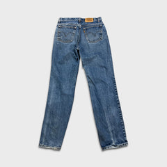 Vintage 90s Levi's 619 Jeans Mens 32x34 Orange Tab Medium Wash Slim Straight