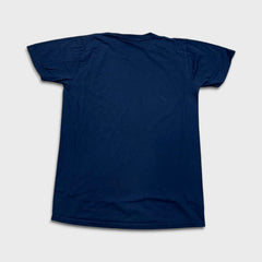 Vintage Y2K Blank T Shirt Mens Medium Blue Faded Classic Basic Short Sleeve Tee