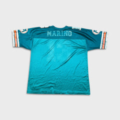 Vintage 90s Dan Marino Miami Dolphins Jersey Logo Athletic Mens XL Blue NFL Football