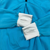 Lululemon Run Track Attack Top Womens Size 2 Blue Full Zip Lightweight Sportswear