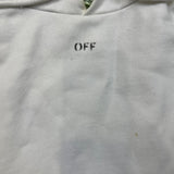 2018 Off-White Photocopy Hooded Sweater Mens Medium White Graphic Hoodie