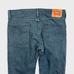 Levi's 511 Jeans Mens 34x30 Gray Slim Fit Straight Leg Stretch Mid Rise Denim Pants