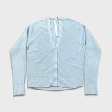Lululemon Merino Wool-Blend Cardigan Womens Size 2 Blue Button Up Sweatshirt