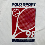 Vintage 1998 Polo Sport Ralph Lauren T Shirt Men Large White Canada Championship