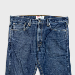 Vintage Y2K Levi's 505 Jeans Mens 36x30 Blue Regular Fit Straight Leg Dark Wash Denim Pants