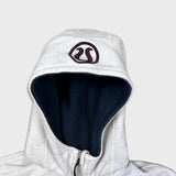 Lululemon Scuba Hoodie Womens Small White Full Zip Sports Hooded Sweater