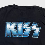 Vintage Y2K Kiss T Shirt Mens Large Black Double Sided Graphic Rock Band Tee