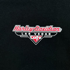 Vintage 90s Harley Davidson Cafe T Shirt Mens Medium Black Las Vegas Lightning USA Tee