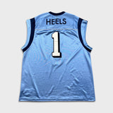 Vintage 90s Nike North Carolina Tar Heels Jersey Mens XL Blue College Basketball NCAA Sewn