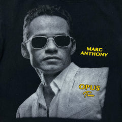 2019 Marc Anthony Opus Tour T Shirt Mens Large Black Double Sided Concert Tee