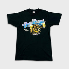 Vintage 90s Hoggs Breath Saloon T Shirt Mens XL Black USA Double Sided Beer Tee