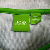 HUGO BOSS Long Sleeve Polo Shirt Mens Medium Blue Preppy Casual Pullover
