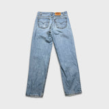 Vintage 90s Levi's 550 Jeans Mens 33x32 Blue Relaxed Fit Tapered Leg Light Wash Pants