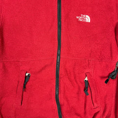 Vintage 90s The North Face Denali Fleece Mens Small Red Polartec Full Zip Jacket