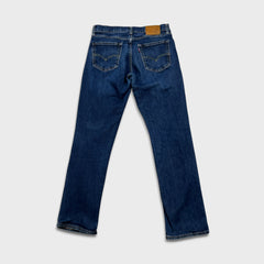 Levi's 511 Jeans Mens 33x32 Blue Slim Fit Mid Rise Dark Wash Stretch Denim Pants