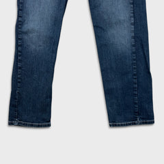 Levi's 505 Jeans Mens 34x30 Blue Regular Fit Straight Leg Dark Wash Denim Pants