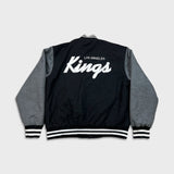 Vintage 90s Jeff Hamilton Los Angeles Kings Jacket Mens Large Reversible NHL Hockey Varsity