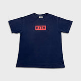 KITH T Shirt Mens XL Blue Box Logo Classic Faded Wash Tee