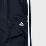 Vintage Y2K Adidas Track Pants Mens Medium Black 3 Stripes Spell Out Relaxed Straight Jogger