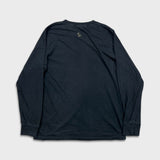 October's Very Own Long Sleeve Shirt Mens Medium Black OVO Collegiate Spell Out Tee