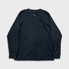 October's Very Own Long Sleeve Shirt Mens Medium Black OVO Collegiate Spell Out Tee