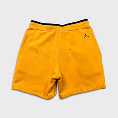 Nike Jordan Shorts Mens Small Yellow Jumpman Tech Fleece Sportswear Pocketed