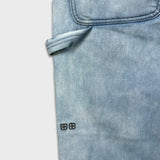 Ksubi Operator Carpenter Jeans Mens 34x32 Blue Double Knee Light Wash Workwear Denim Pants