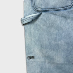 Ksubi Operator Carpenter Jeans Mens 34x32 Blue Double Knee Light Wash Workwear Denim Pants