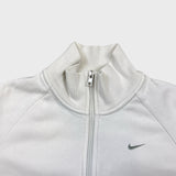 Nike Sportswear Sweatshirt Mens Large White 1/2 Zip Swoosh Athletic Pullover