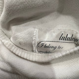 Lululemon Scuba Hoodie Womens Size 6 White Full Zip Hooded Sweatshirt