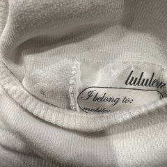 Lululemon Scuba Hoodie Womens Size 6 White Full Zip Hooded Sweatshirt
