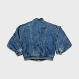 Vintage 80s Guess Denim Jacket Mens XL Blue Georges Marciano Medium Wash USA Trucker