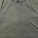 Lululemon Scuba Oversized 1/2 Zip Hoodie Womens Medium Green Hooded Sweater