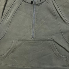 Lululemon Scuba Oversized 1/2 Zip Hoodie Womens Medium Green Hooded Sweater