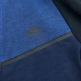 Nike Tech Fleece Hoodie Mens Medium Blue Sport Swoosh Full Zip Hooded Sweater