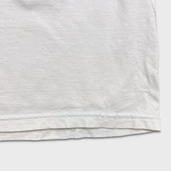 Stussy World Tour Floral T Shirt Mens Small White Distressed Faded Graphic Tee