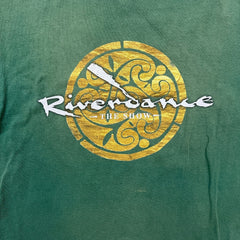 Vintage 90s Riverdale The Show T Shirt Mens Large Green Faded Single Stitch Tee
